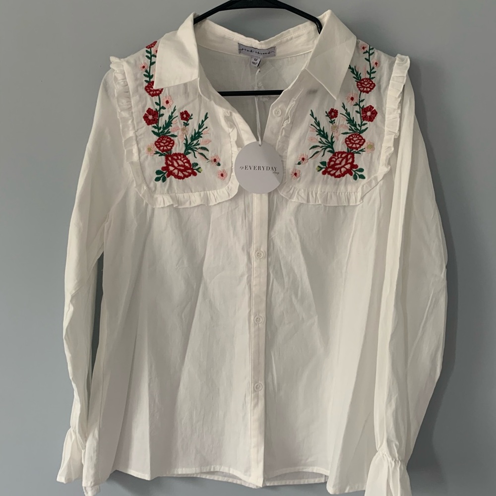 NWT Rachel Parcell Everyday Collection Button Down